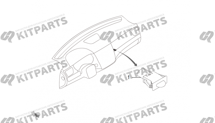 Переключатель внутреннего света Haval H8