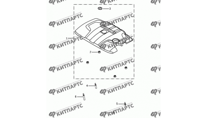 Крышка двигателя Dong Feng H30 Cross